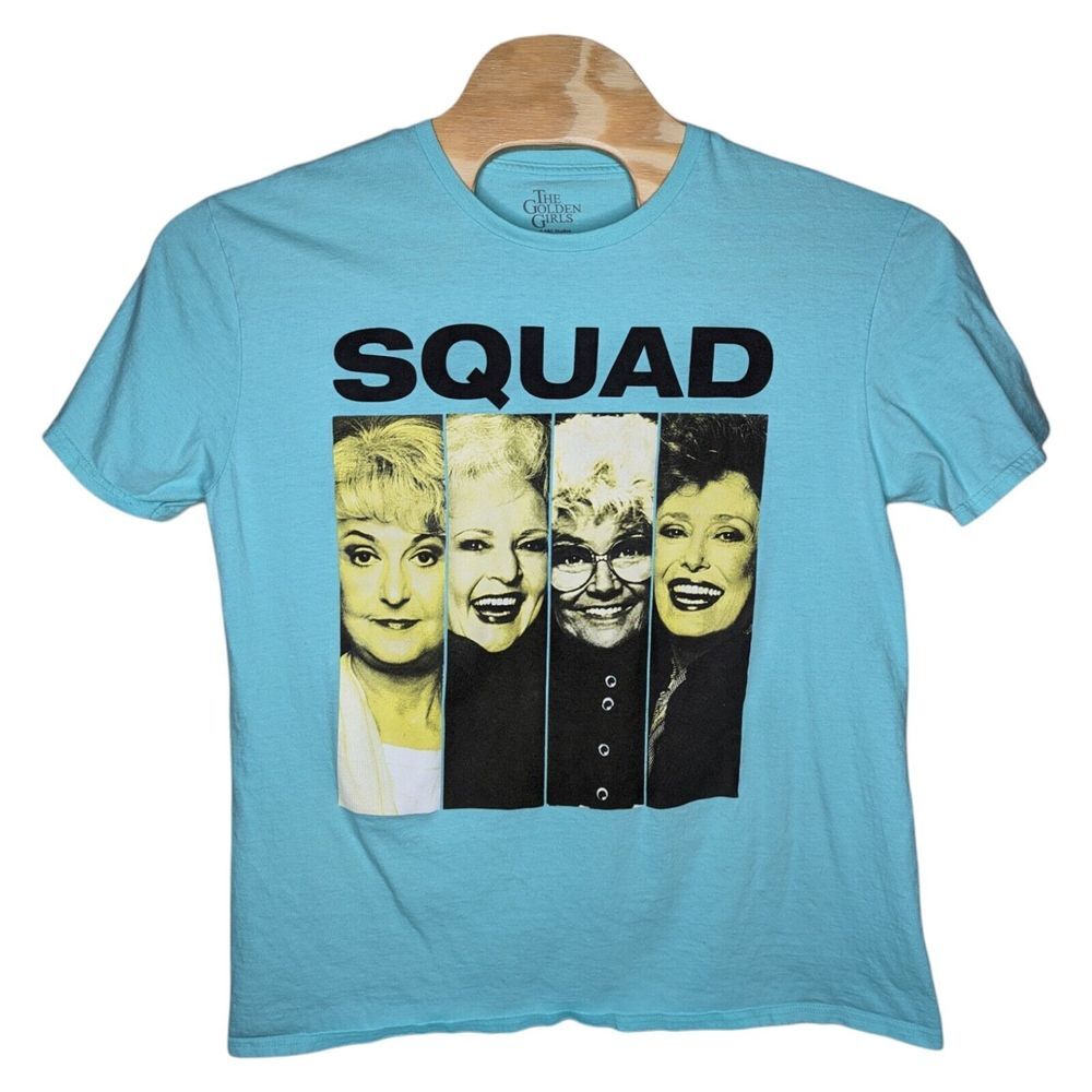 Golden‎ Girls Squad T Shirt Size XL ABC Studios Teal Betty White Bea Arthur